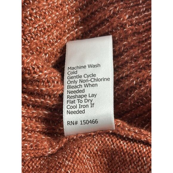 Market & Spruce Rust Button Front Cardigan Sweater Women’s Large Soft Knit - Picture 14 of 16